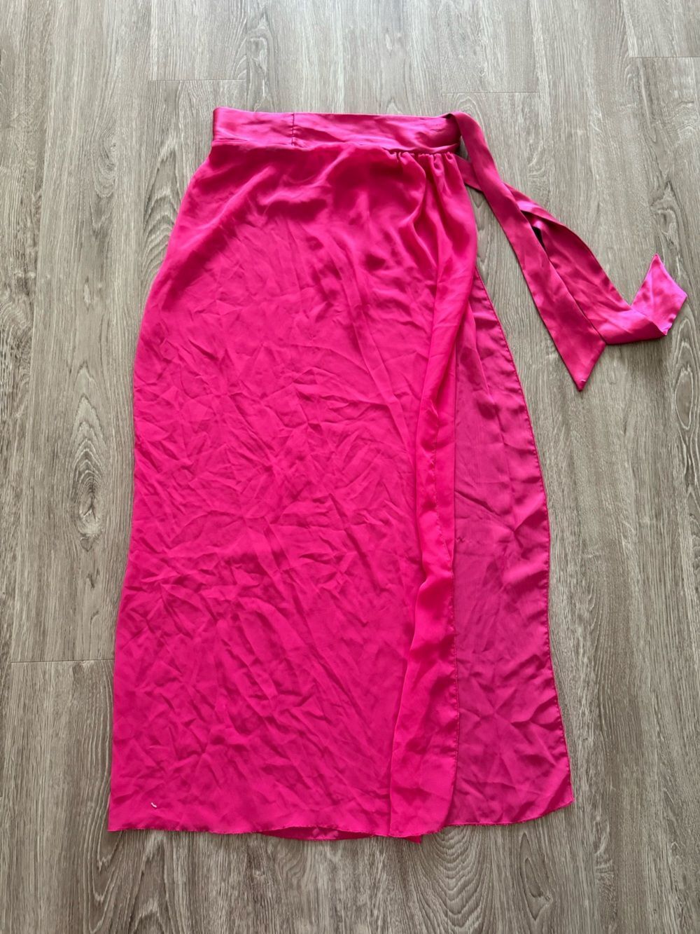 Nasty Gal Hot Pink Skirt/Swim Cover Up